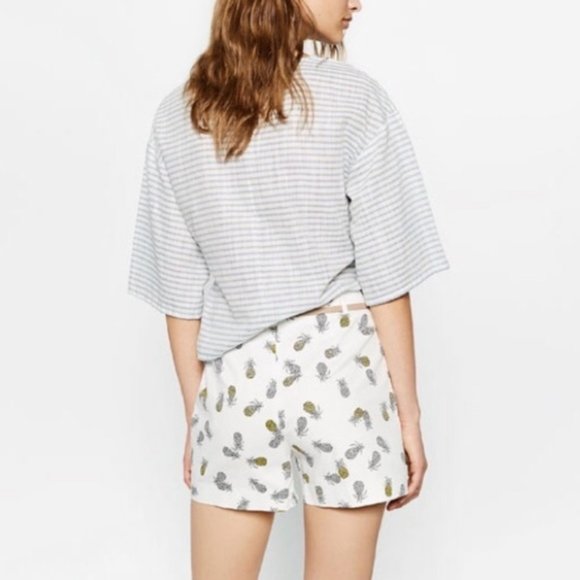 Zara Basic Collection Pineapple Bermuda Shorts - Picture 2 of 7